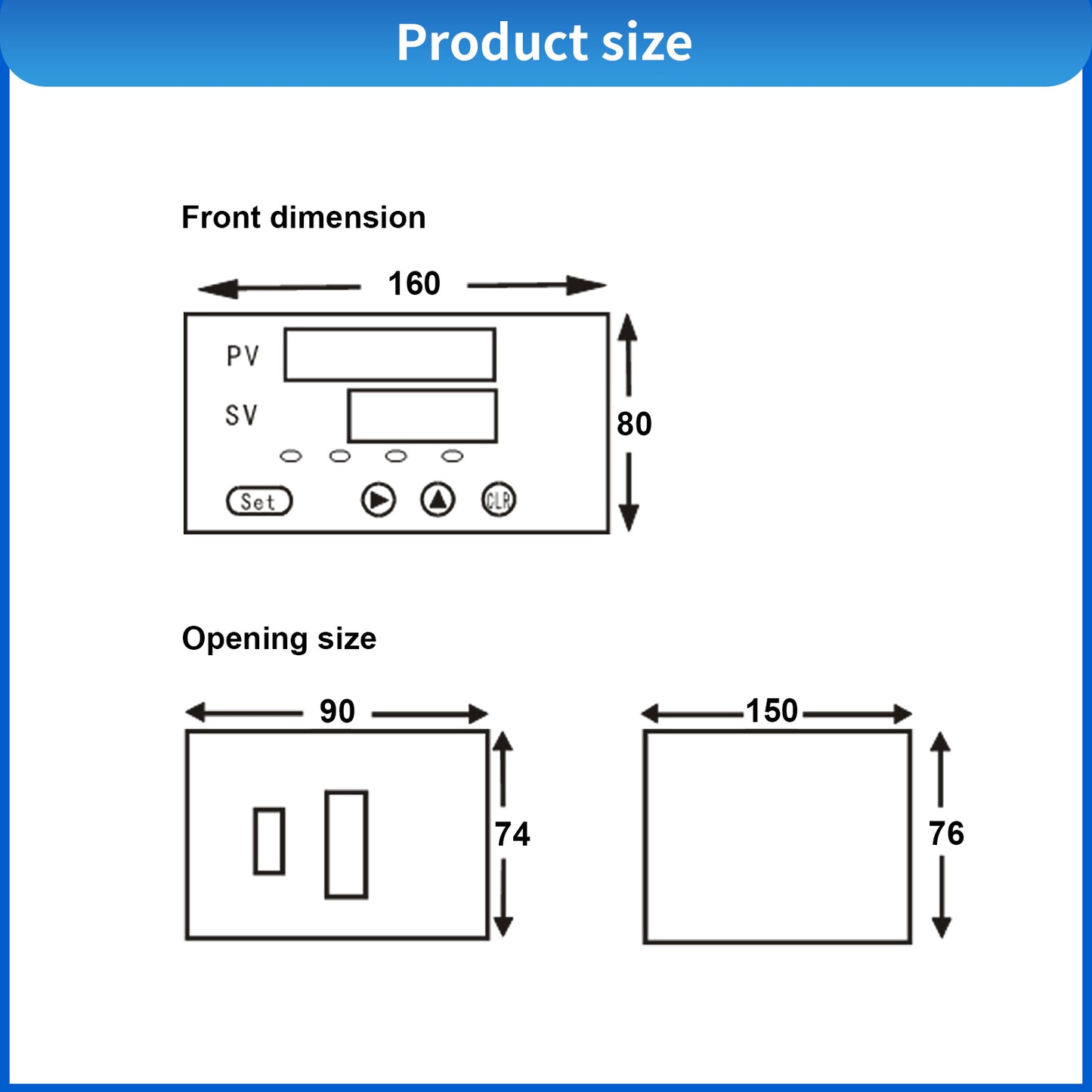 B2A5 - Load Cell Sensor Indicator Display with Peak Recording