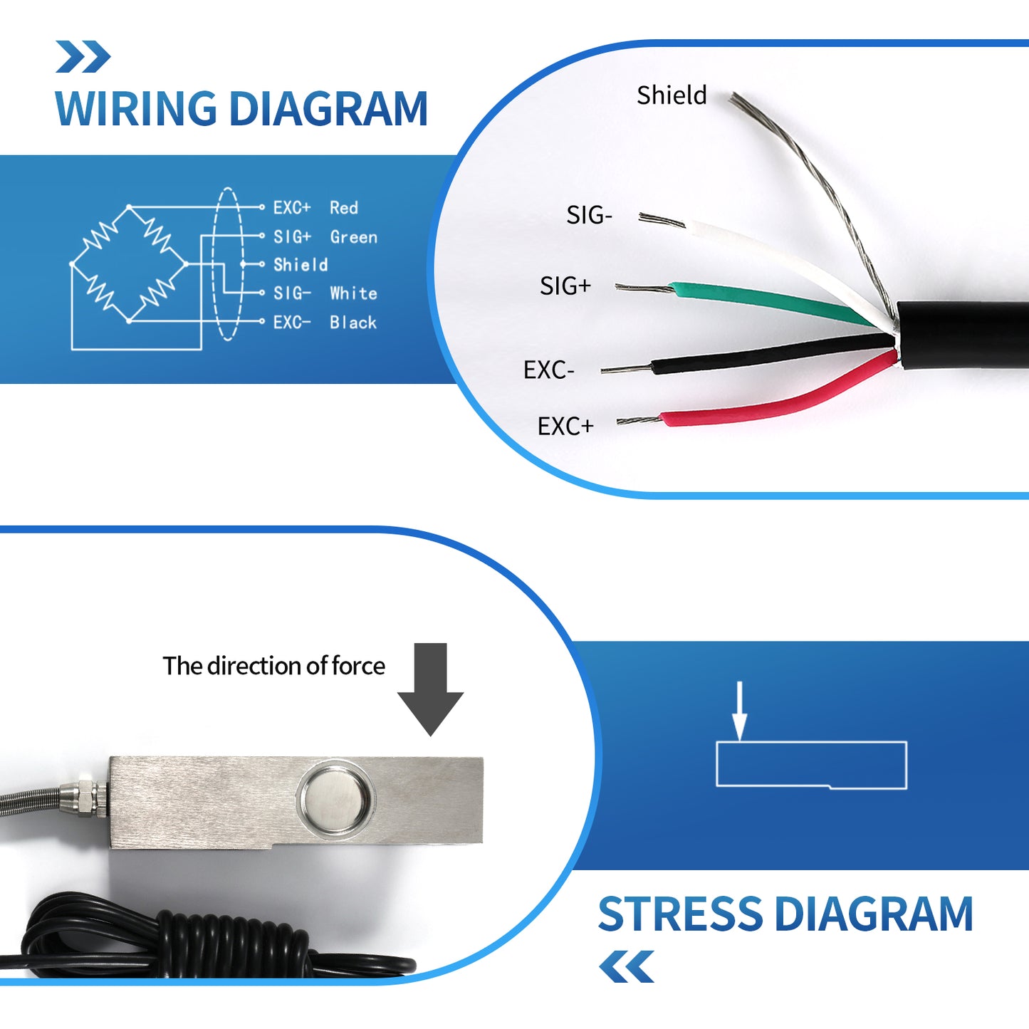Beam Type Load Cell Sensor Range 200kg-3T - 130mm*32mm*32mm - A8X1-A3X1