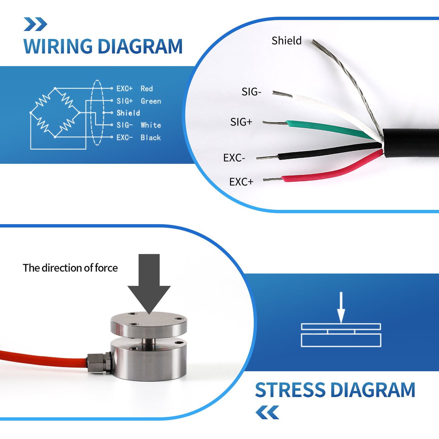 miniature load cell Type Sensor Range 20-2000kg-A4M1