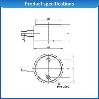 Mini Bellows Type Load Cells Sensor Range 5kg -10kg Φ15mm*9mm - QLMH-15